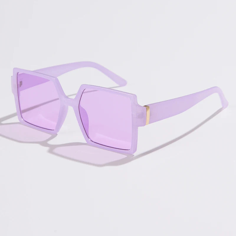 1/2pcs Vintage Large Frame Square Sunglasses Women Retro Brand Big Frame Female Sun Glasses Black Fashion Gradient Eyeglasses