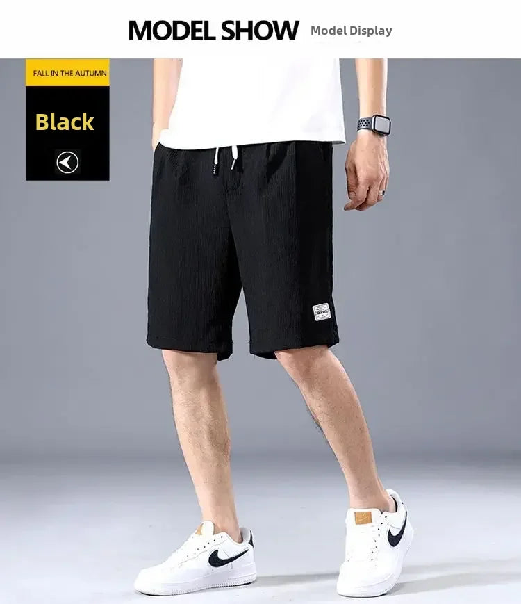Men's Ice Silk Casual Shorts Loose Fit Summer Style Big Pants Versatile Outerwear For Men Comfortable Underwear