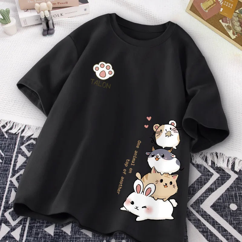 Japansk söt hamster stil söt tryck dagligen slit