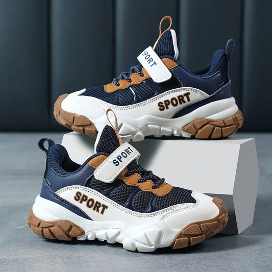 Autumn Childrens Boy Fashion Fashion Lindo Diseño al aire libre Escuela de deportes para niños Cause Cause Mesh Non-Slip Soft Girls Tamaño 28-39