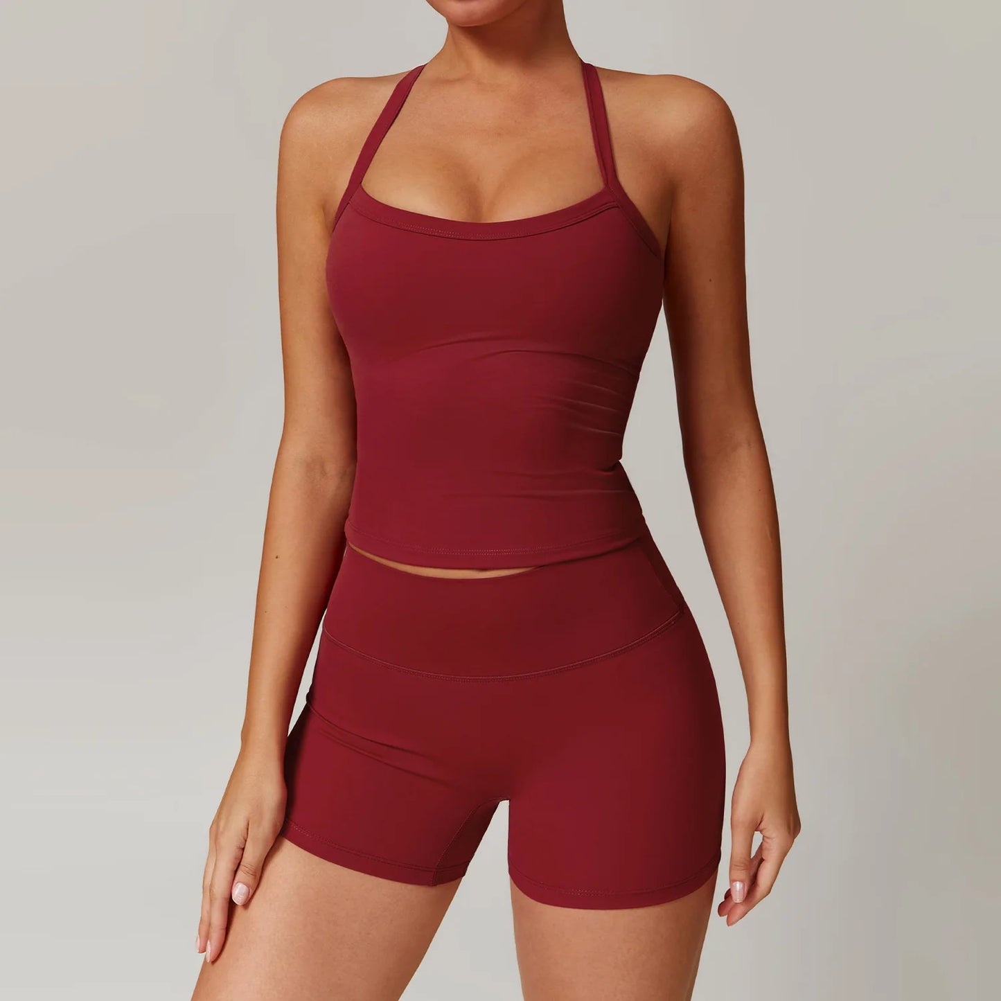 2 pezzi abbigliamento sportivo set da palestra abbigliamento da abbigliamento sport yoga si adatta donne set di fitness set trackuit sports reggiseno ginnase ginging