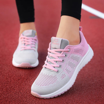 2024 Mujeres zapatos deportivos plataforma de moda zapatillas de zapatillas de primavera de invierno