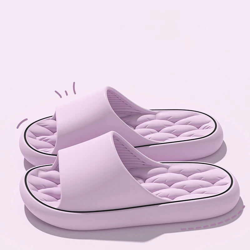 Super Light Softs Slippers Simple Fashion Tlides Eva Elastic Chaussures Colorful Sneakers in Door Bathroom Flip Flops