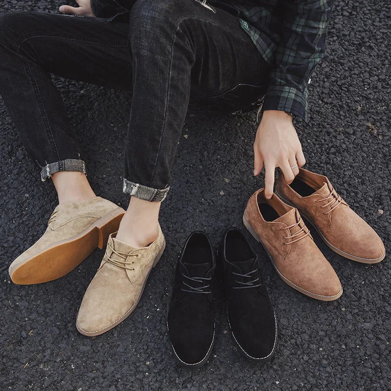 Chaussures pour hommes England Trend Chaussures décontractées Suede mâle Oxford Mariage de mariage Dress Chaussures Chaussures Men Flats Zapatillas Hombre Plus taille Mn