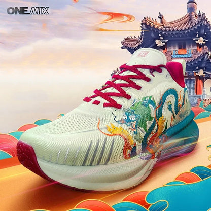 Onemix Original Designers Chinese Style Running Shoes For Men Luxury Women Shoes Breattable Sports Shoes Male Outdoor Sneaker
