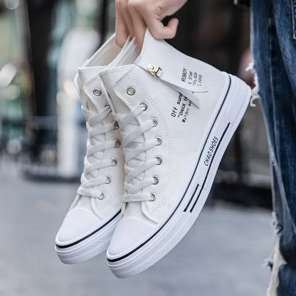 Men Sneakers Men schoenen vulcaniseer canvas schoenen hoge top sportschoenen casual ademende platform schoenen man trainers teniz masculino