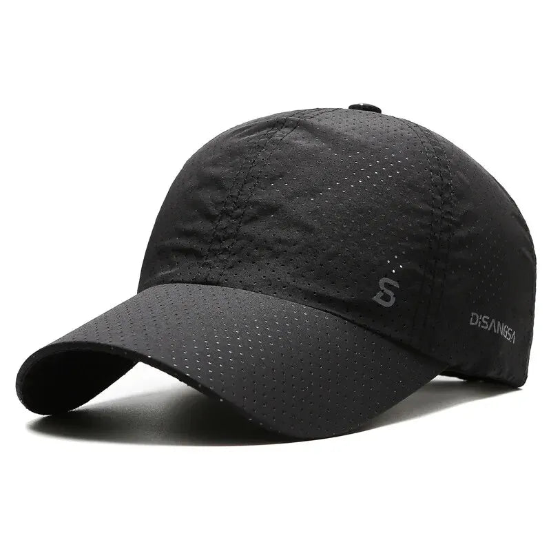 Original design løpende hette tynn rask tørkende pustende and tunge utendørs menns sol sommerfiske avisor baseball cap