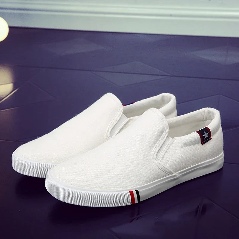 Mænd afslappede sko glider på lærred loafers behagelige at gå lejligheder til mand fyr non slip blød mokkasiner sneakers sommer sommer