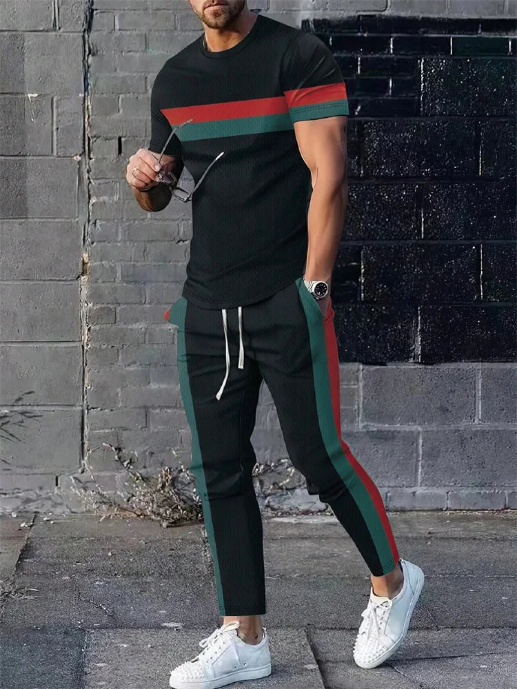Semplice camicia a maniche corte e pantaloni in tasca con scollo a scoiatura rottata