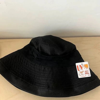Old Money Style Cotton Linen Sun Hats Women Travel Breathable UV Protection Hat Summer Beach Quiet Luxury Wide Brim Bucket Hats