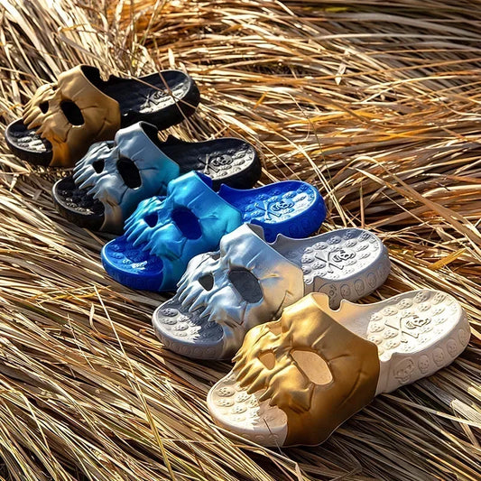 Skull Slipper Demon Y2K Platform Cloud Summer Beach Sandaalglaasjes Flip Men Manne Mannelijk Non Slip Indoor Soft Shoe Home 2025