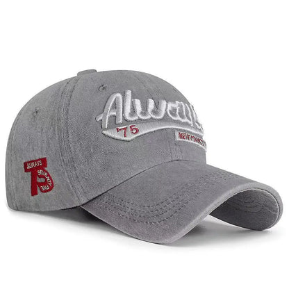 Capa de béisbol bordada para mujeres nuevos primavera verano sólido sólido sunhat retro deporte snapback gorra de hip hop hop gorro de pesca