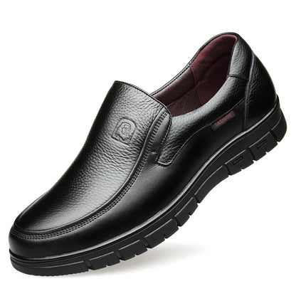 Genuine Leather Casual Shoes For Men Flat Platform Walking Shoes Outdoor Footwear Loafers Breathable Sneakers Handmade Shoes