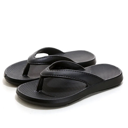 Eva Men Flip Flip Sandalias de playa duraderas Interiores al aire libre Anti-Slip Pareja Slippers cómodas sandalias planas casuales