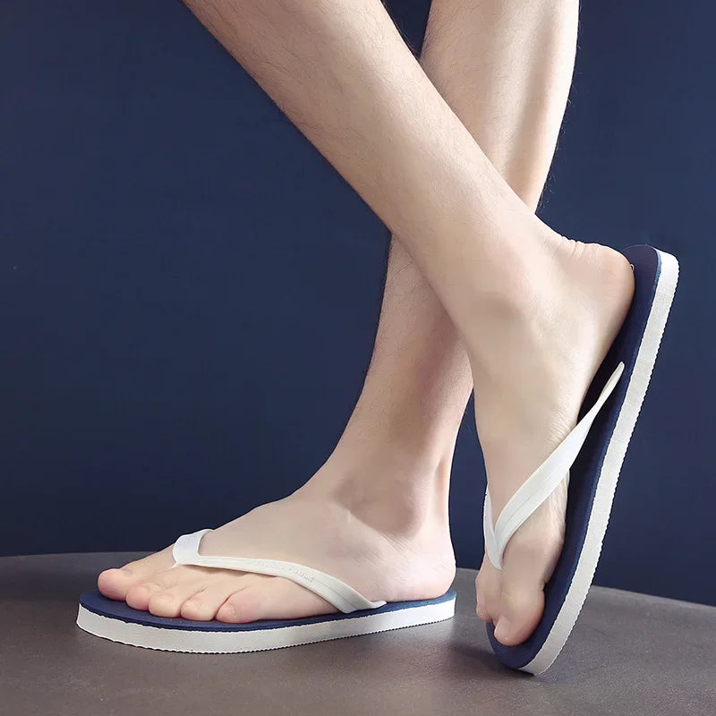 Menn sko sommerstrandsandaler anti-skli mote utendørs pustende casual par strand sandal flip flops sko tøfler menn
