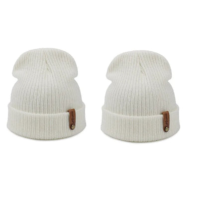 Brand Oohmy Knitted Hats for Men Women, Skullies Caps, Warmer Bonnet, Casual Cap, Monochromatic, Male and Female, Winter, 2024