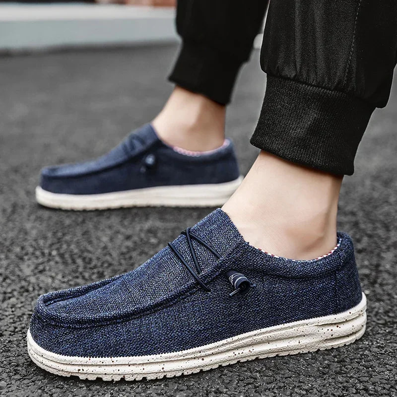 Men's Mesh Loafers Autumn Mens Vulcanized Shoes Breathable Lightweight Hiking Outdoor Sports Shoes Zapato Abierto Scarpa Aperta