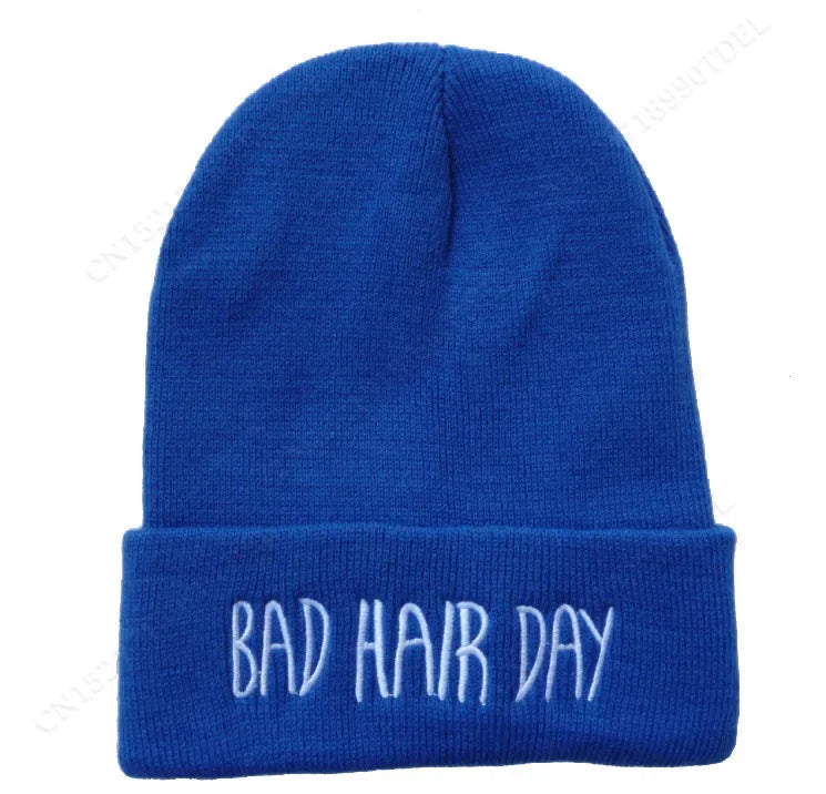 New THUG LIFE Black Letter Beanie Unisex Fashion Hip Hop Mens Beanies Knitted Caps for Women Skullies Gorros Bonnets Hat