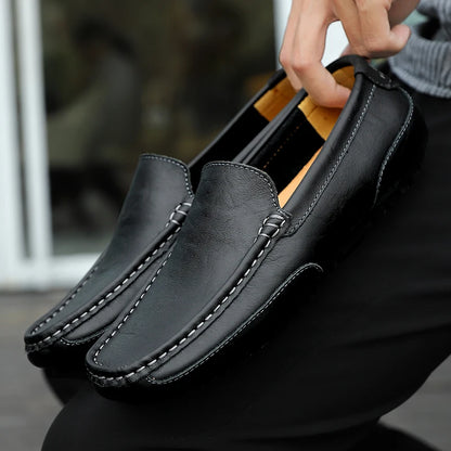 Skutečná kůže prodyšná mokující mocasins neformální mokasíny kožené boty pro muže sklouznou na formální italskou jízdu plochý chaussure homme