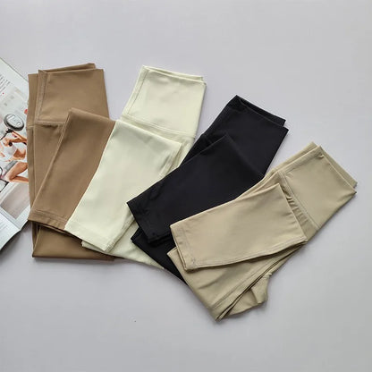 Sport -leggings van hoge kwaliteit voor vrouwen met hoge taille yoga leggings zacht ademende sportpakketten leggings fitness gym elastische broek