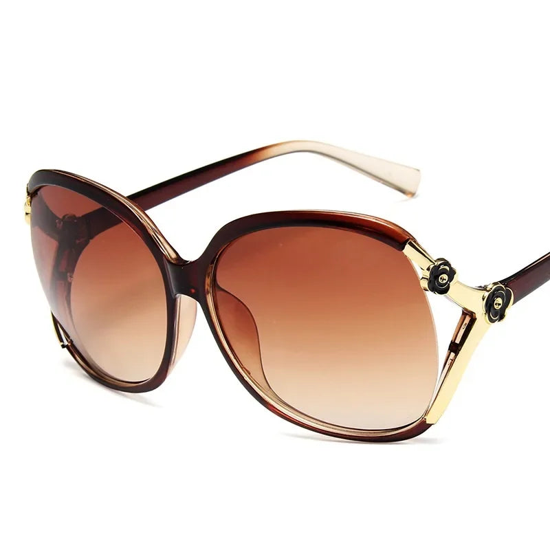 Gafas Classic Retro Large Frame Women's Sunglasses Fashion Brand Sun Glasses  Lady Driving Luxury Eyewear UV400 Oculos