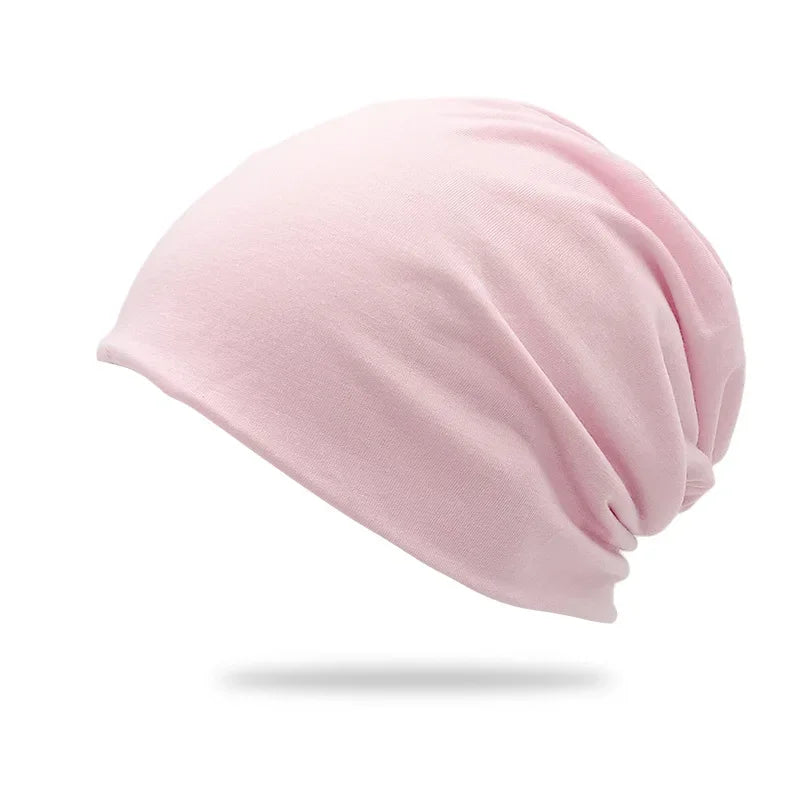 Cotton Slouchy Beanie Hip-Hop Soft Lightweight Running Beanie Adult Dwarf Hat Chemo Cap for Men Women Hip-Hop Sleep Cap Stretchy