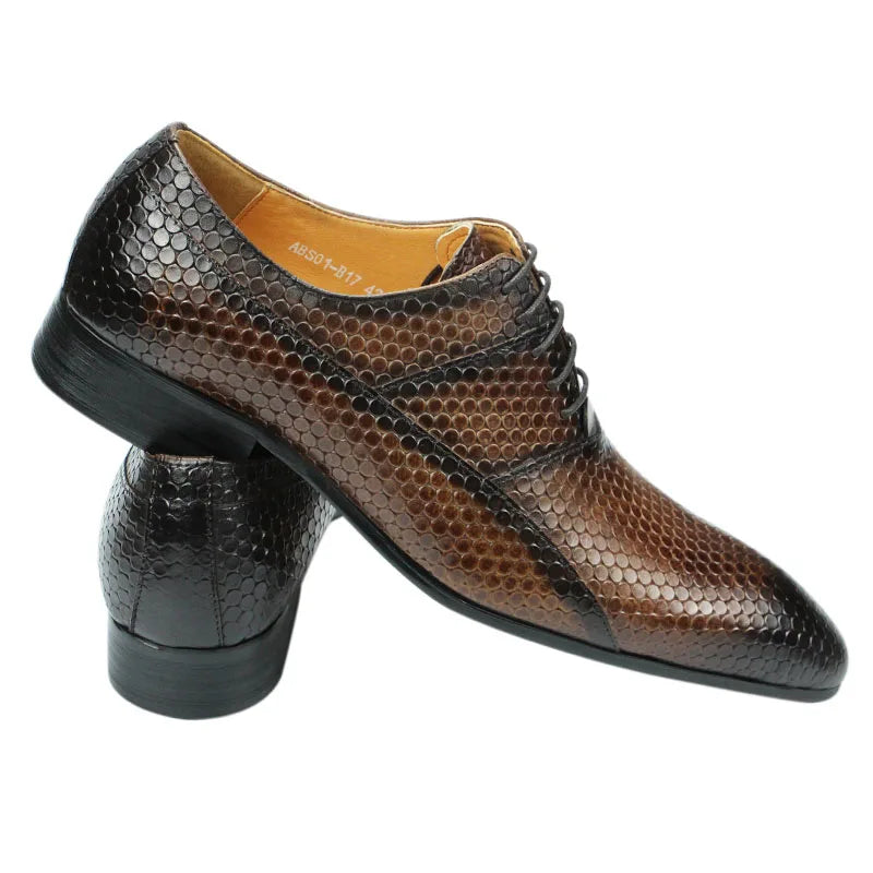 New Trendy Men Shoes Summer British Style Retro Business Dress Office Oxfords Upper Exquisite Carved Lace Up Leather Man Shoe CN