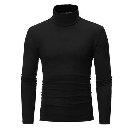Frühling dünne Männer Rollkragenpullover schwarze Pullover Kleidung für Männer Baumwolle Harajuku gestrickt