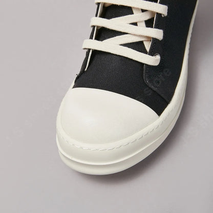R-O But But Men High Top But Black Canvas Women Sneaker Buty swobodne buty woskowane tenisówki