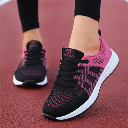2024 Mujeres zapatos deportivos plataforma de moda zapatillas de zapatillas de primavera de invierno