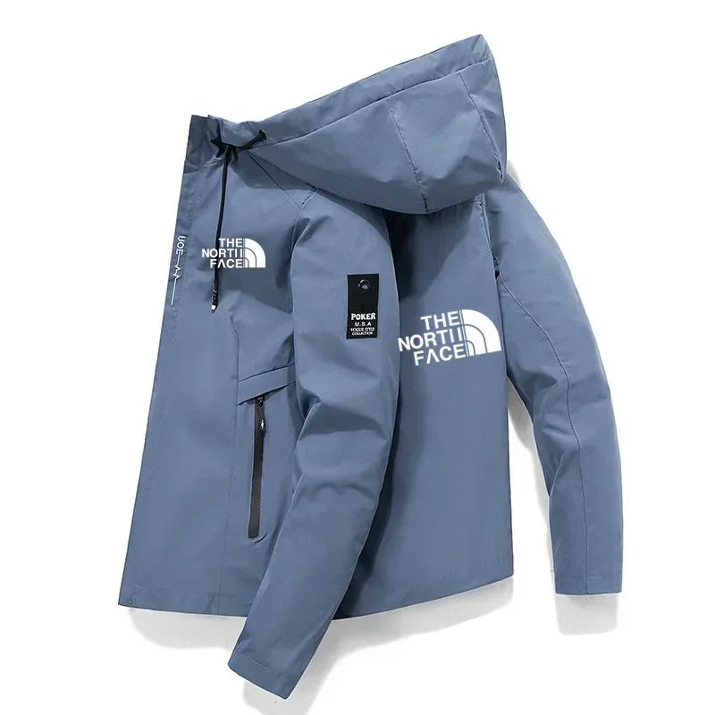 2025 New Men's Windproof Jacket Zipper Hooded Baseball Jacket Outdoor Sports Casual High Quality Spring and Autumn Brand