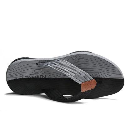 Män tofflor sommar flip flops varumärke mode utomhus bekväma avslappnade skor skor icke-halk strand män sandaler