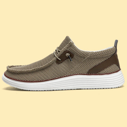 Men's Comfortable Loafers Shoes Durable Shoelace Cushioned Anti-Slip Sole Perfect for Work Trave Shoesl and Leisure shoes