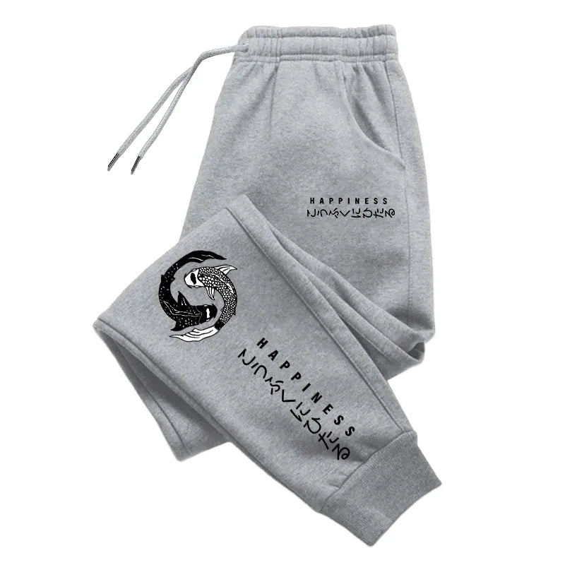 Japanische Mode -Herren -Tracksuit Hoodies Joggshose 2 Stück Set Herbst & Winter täglich lässige sportliche Jogging -Anzug Urban Trend Outfits