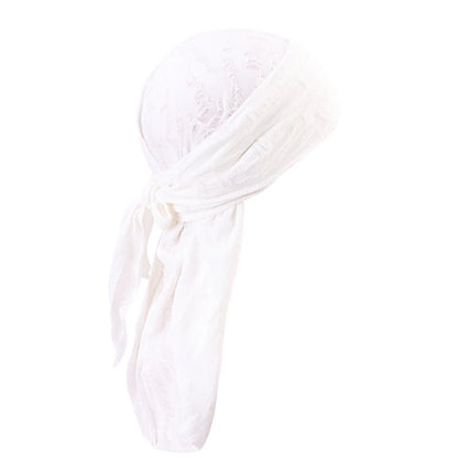 Lange staart unisex volwassen jersey doo rag durag bandanas cap piraat hoed tulband mannen hiphop hoofdband motorrijder headwrap dames hoofddeksels