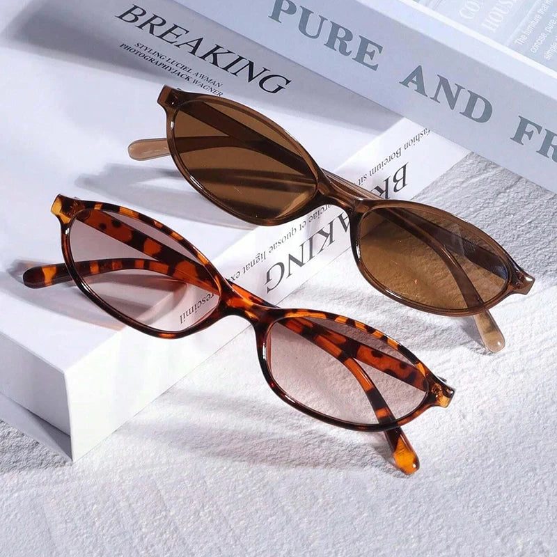 Vintage Small Cat Eyes Women Unisex Sunglasses Women New Fashion Elegant Gradient Sun Glasses Ladies Sexy Casual Shades UV400
