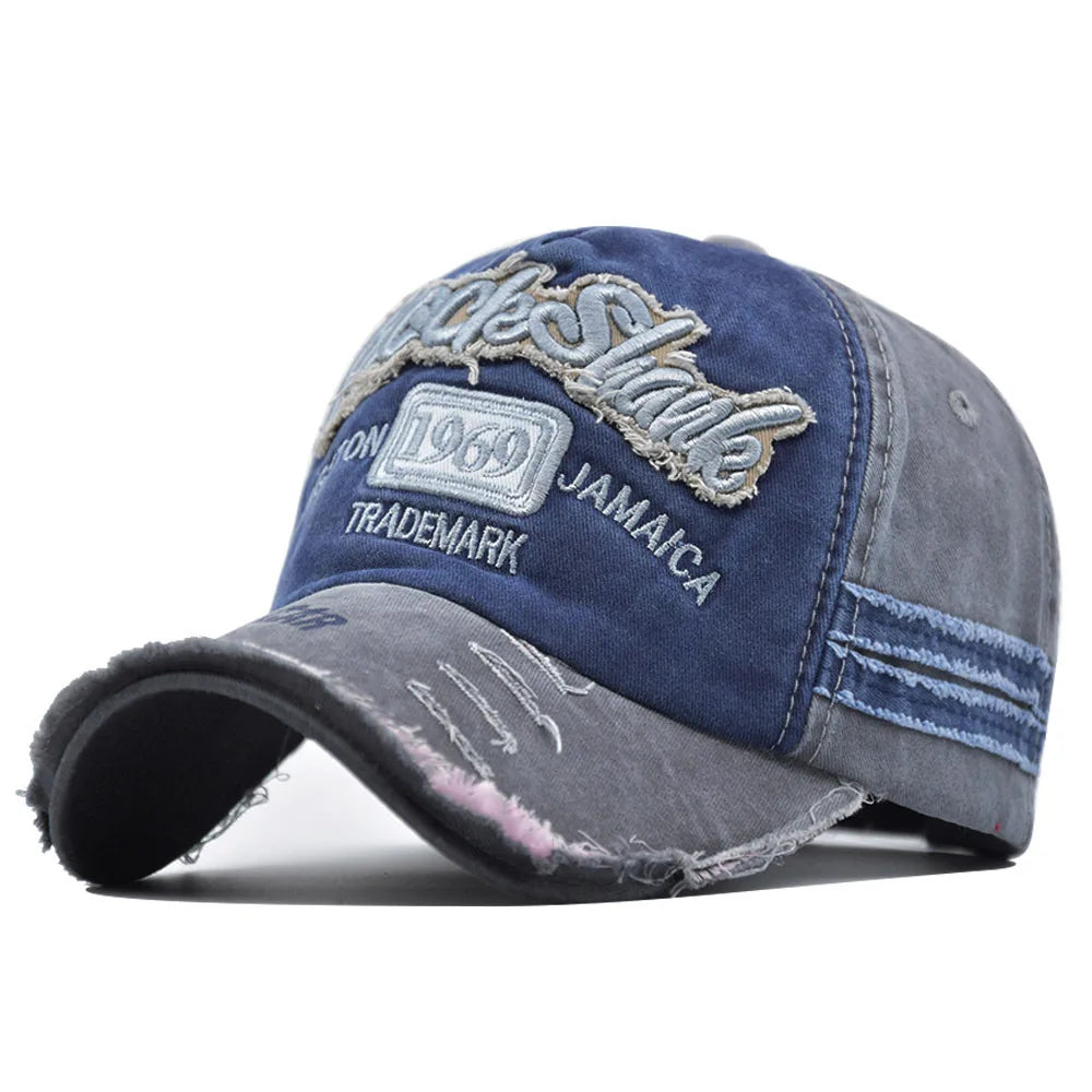 Oprani pamuk iz 1969. vez bejzbolske kape za žene muškarci sportski viziri vintage snapback cap unisex-teen hip hop hat kosti tata šešir