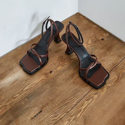 2025 SAND SAND SANDALS SANDALS MULHERES MULHERES GRESSOS 7 cm Torno