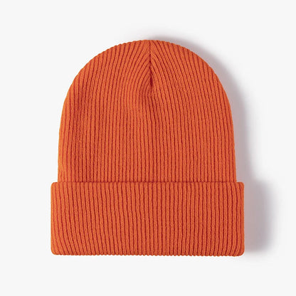Brand Oohmy Knitted Hats for Men Women, Skullies Caps, Warmer Bonnet, Casual Cap, Monochromatic, Male and Female, Winter, 2024