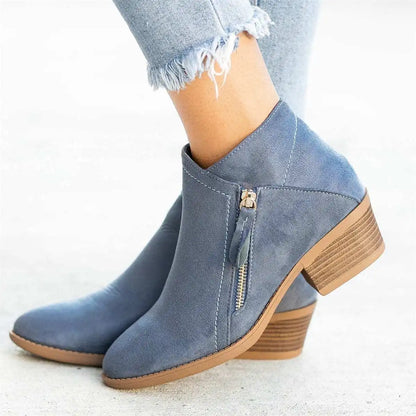 2023 BOOTIES MULHERES AUTUNUS CULHETO CHELSEA BOOTS MULHERES PLATAGEM DE MAPATIVA BOOTS Side zíper do salto no tornozelo Botas de Mujer