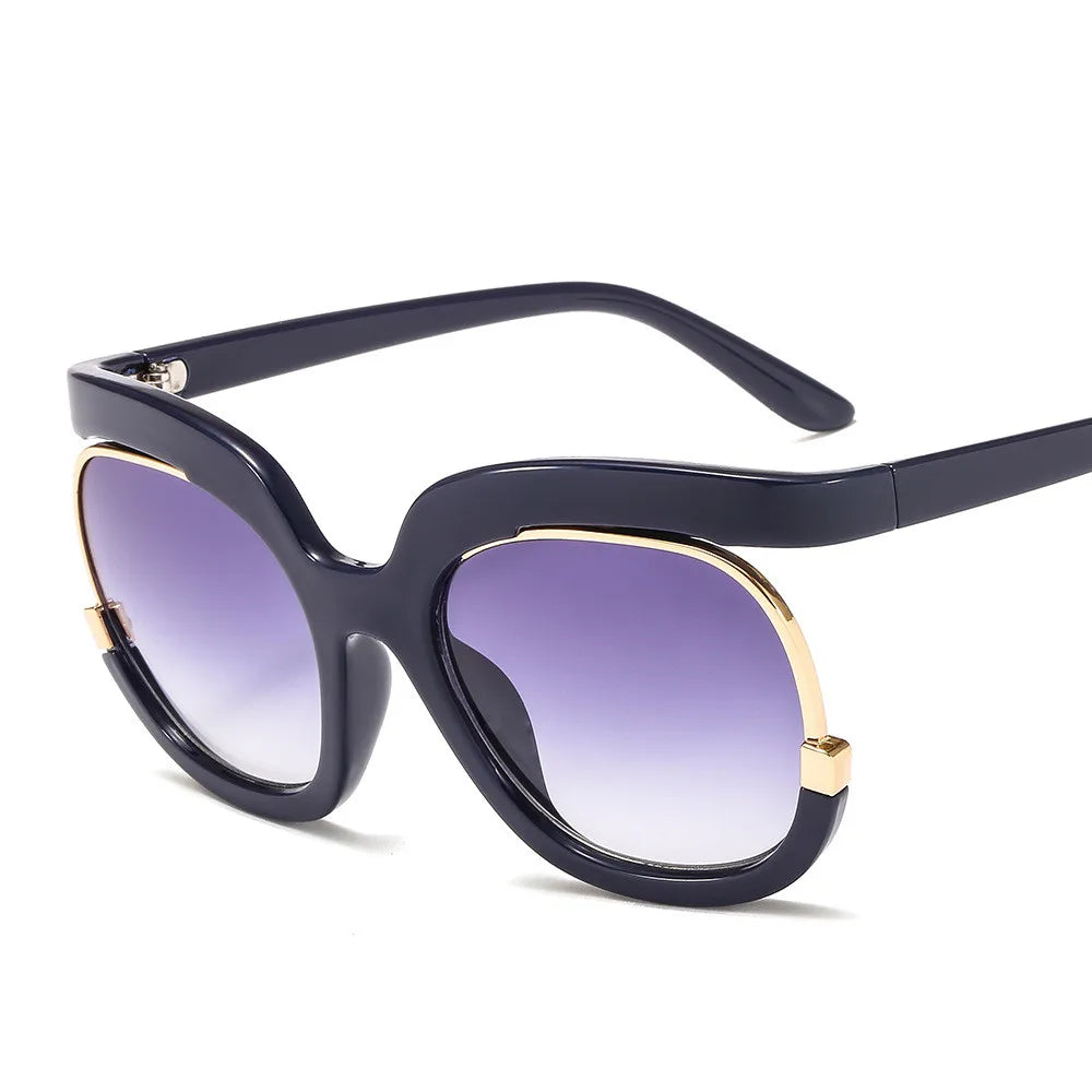 New Fashion Round Oversized Sunglasses For Women Men Retro Designer Ladies Sun Glasses Trending Product Shades UV400 Eyewea