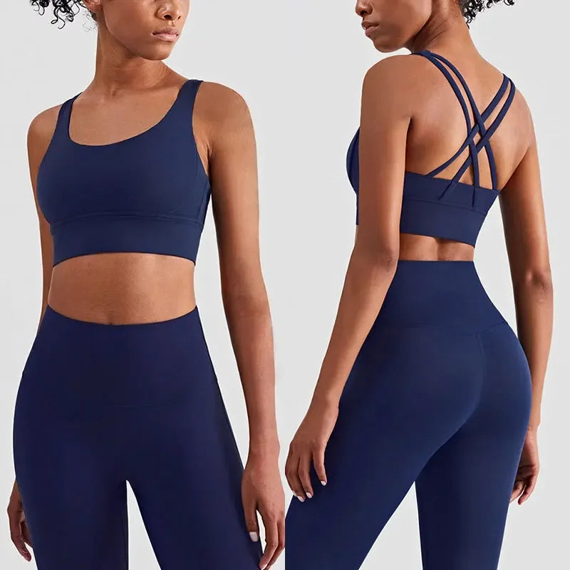 2 Piece Yoga Clothes Women's Tracksuit Athletic Wear Pilates Fitness Suit Gym Workout Push Up Clothes Sports Leggings Suit👖👖