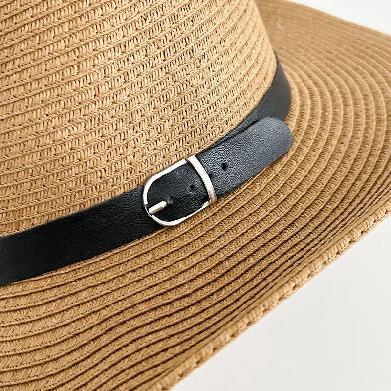 Kuuma myynti kevät länsimainen cowboy capp Straw Hat UV -suojaus Säädettävä Raffia Sun Hat Beach Fishing Outdoor Festival Top Hat