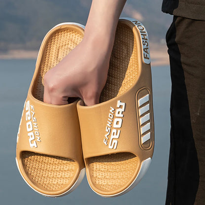 Bărbați femei în aer liber Eva moale papuci groase de jos cuplu de jos vară vară sandală anti-alunecare interioară casual duș flip-flops