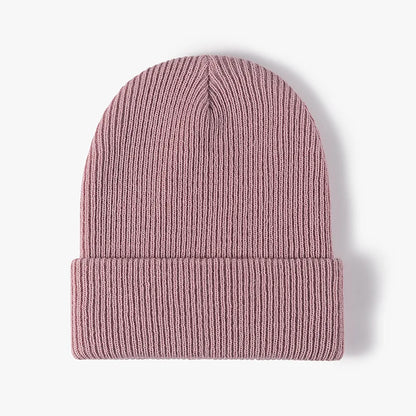 Brand Oohmy Knitted Hats for Men Women, Skullies Caps, Warmer Bonnet, Casual Cap, Monochromatic, Male and Female, Winter, 2024