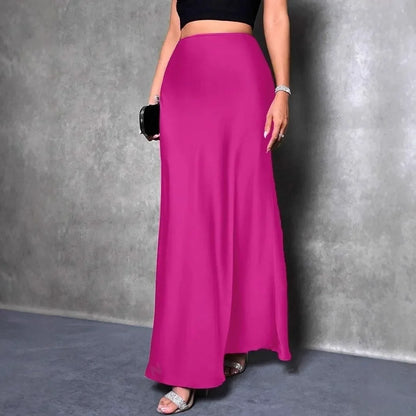Nuevo estilo de moda europea y americana Velvet A- Falda de línea Línea Vestido largo para mujeres Otoño Invierno 2023 Diseño simple