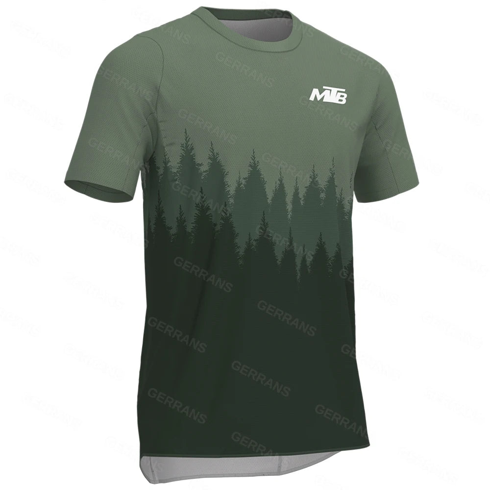 Ggrrans mtb Jerseys Mountain Bike MTB Shirts Offroad  short sleeve Motorcycle Motocross Sportwear Racing Bike Cycling Clothing