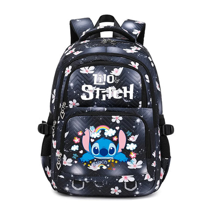 Lilo Stitch Waterproof Large Capacity Backpack for Women Girls Daypack Lightweight Schoolbag Casual Travel Knapsack