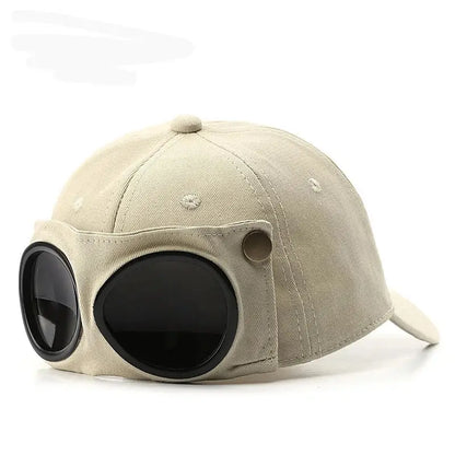Aviator Hat Tide Korean Version Personlighetsglasögon Cap Herrens solglasögon Solshade Spring and Summer Versatile Tide Baseball Cap