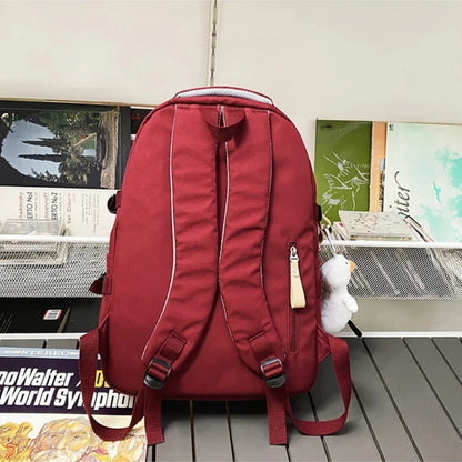 Fashion Big Student School Backpack Rucksack Girls Boys School Bag High Capacity Women Backpack Female Leisure Travel